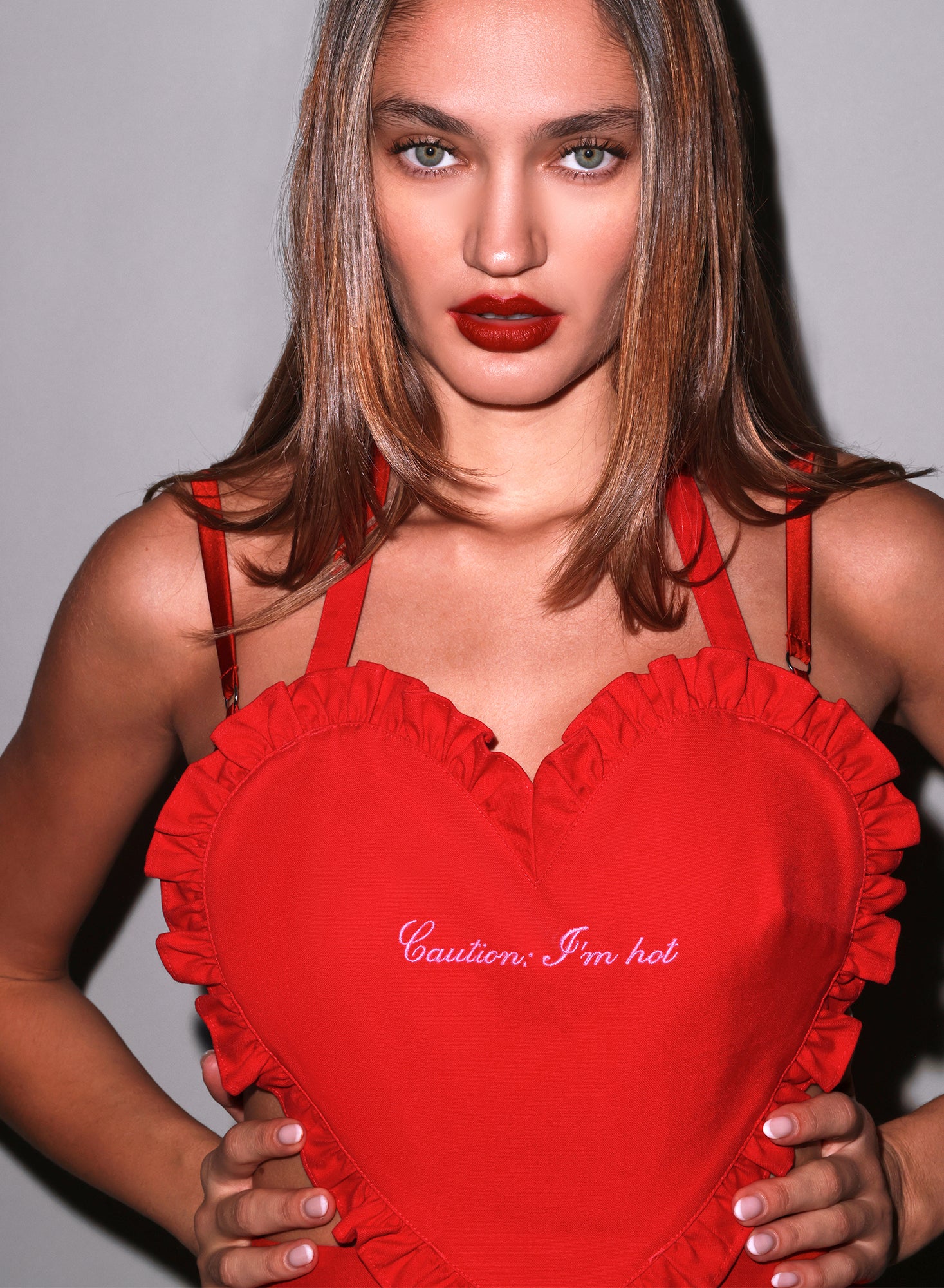 Ruffle Heart Apron