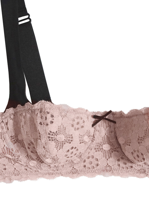 Crochet Lace Balconette Bra-blush | Fleur du Mal