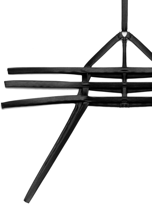 Strappy Bondage Harness-black | Fleur du Mal