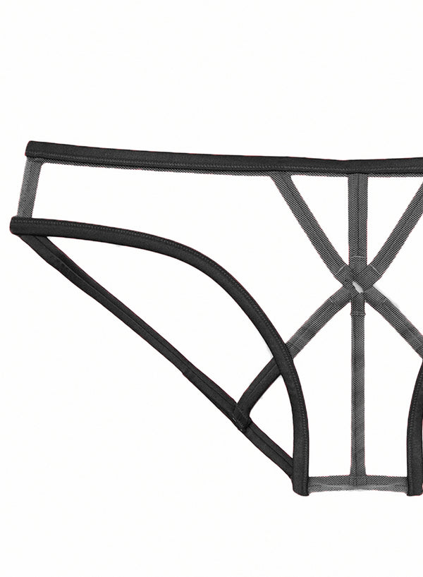Strappy Bondage Panty-black | Fleur du Mal