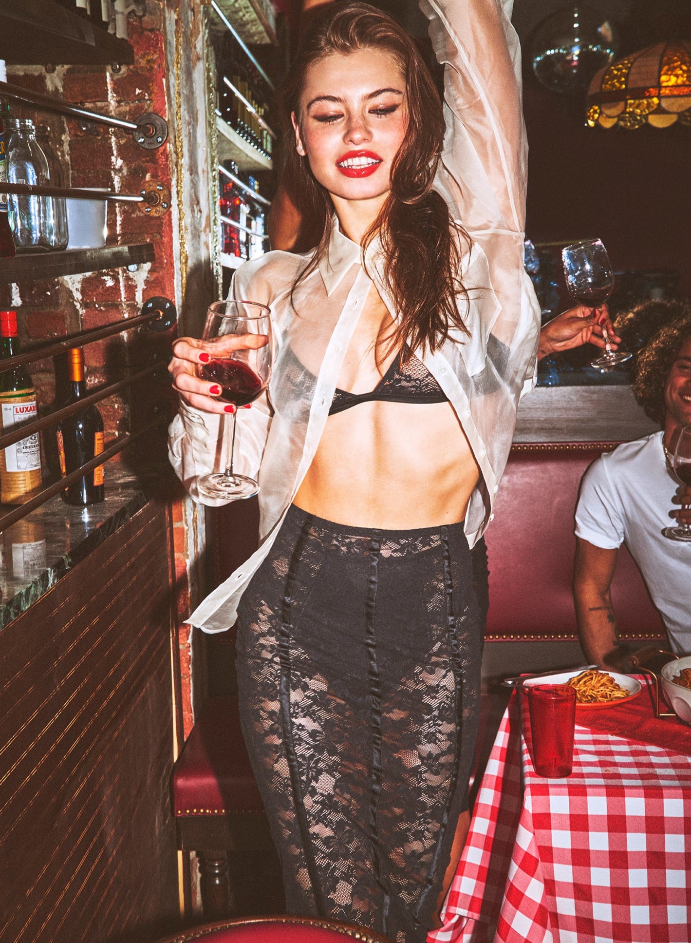 Silk Organza Button Down