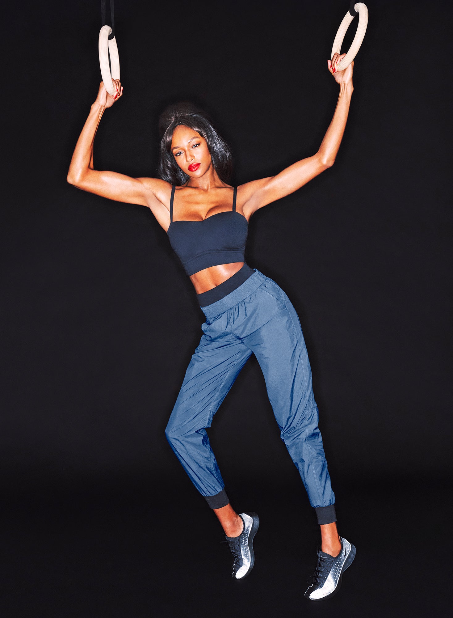 Blue Warm Up Jogger- campaign- Fleur du Mal