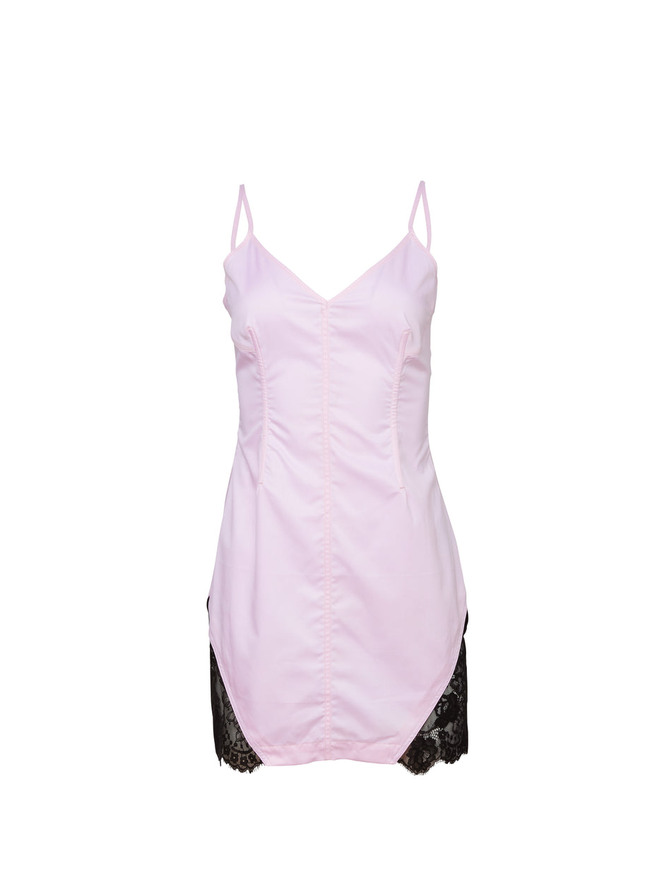 Baby pink - Poplin Mini Dress | Fleur du Mal