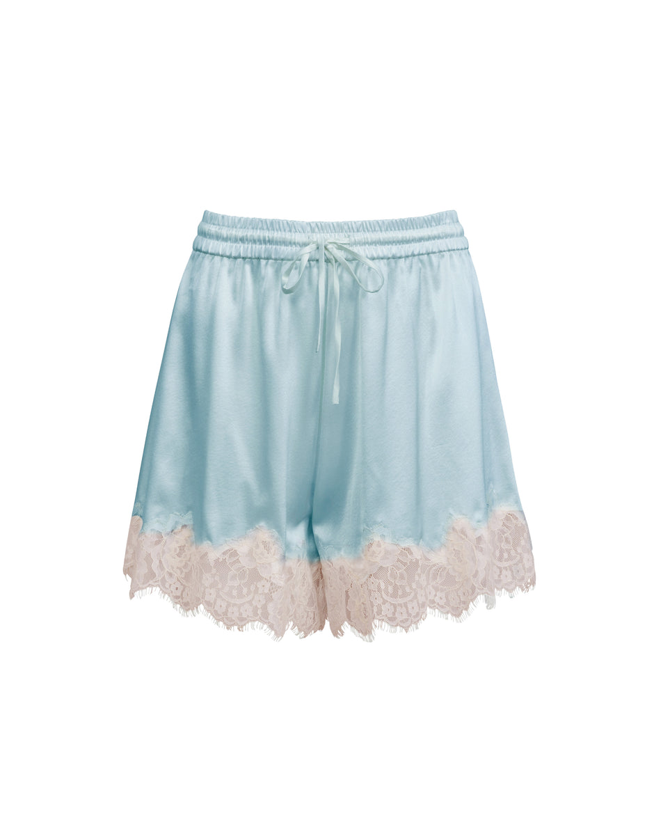Frosted mint - Juliet Silk &amp; Lace Short | Fleur du Mal