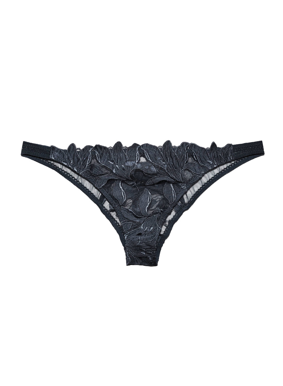 Black - Lily Embroidery Cheeky | Fleur du Mal