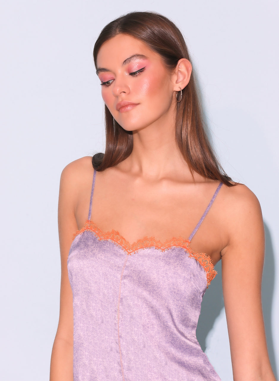 Lilac acid wash - Acid Wash Mini Slip | Fleur du Mal