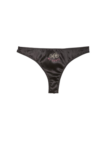 Black - Al Dente Luxe Thong | Fleur du Mal