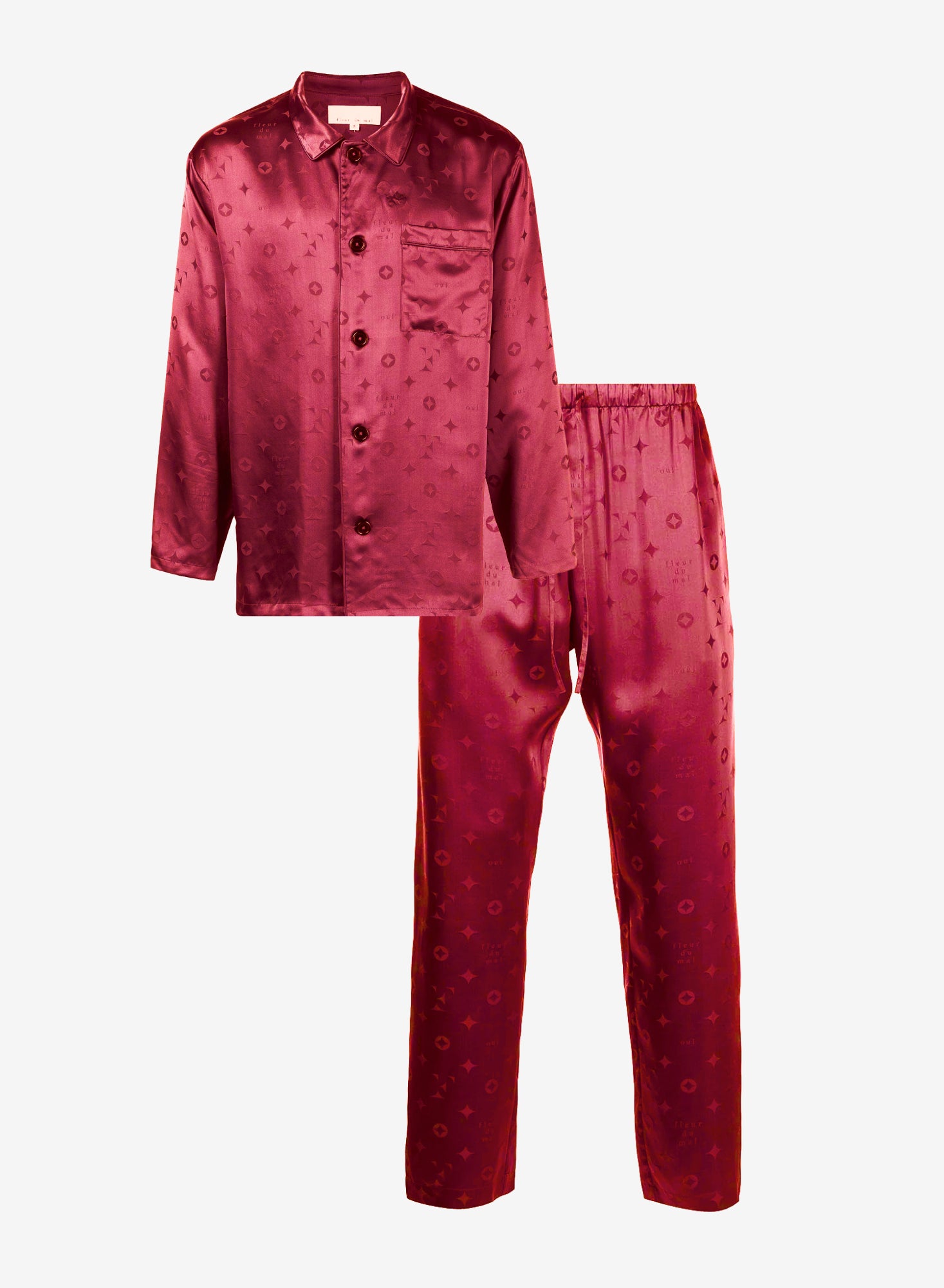 Body- Barolo Silk Jacquard PJ Set- Fleur du Mal