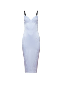 Bebe Midi Slip Dress-Ice Queen Blue-Fleur du Mal