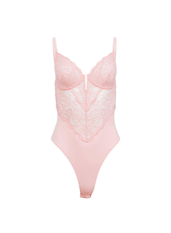 Peach blossom - Bianca Lace Bodysuit | Fleur du Mal