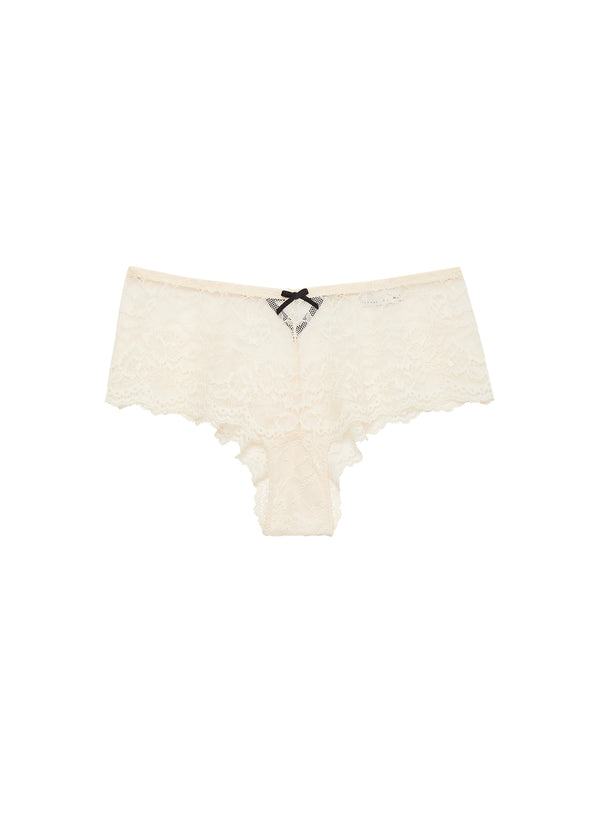 Linen beige - Bianca Lace Boyshort | Fleur du Mal
