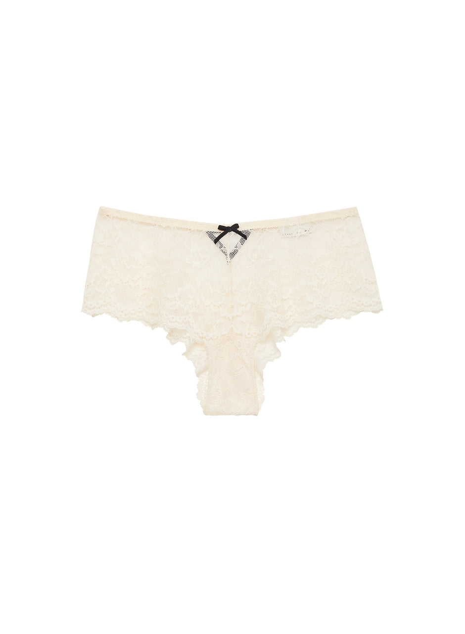 Linen beige - Bianca Lace Boyshort | Fleur du Mal