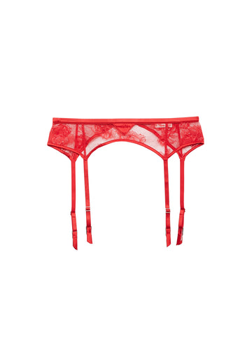 Rouge - Bouquet Lace Garter Belt | Fleur du Mal