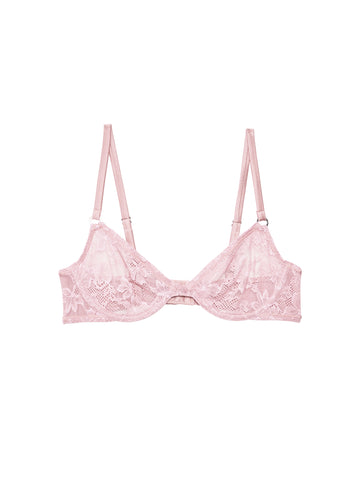 Ballet pink - Le Stretch Lace Demi Bra | Fleur du Mal