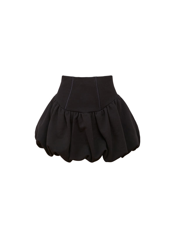 Black - Terry Bubble Skirt | Fleur du Mal