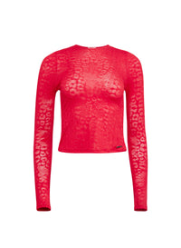 Butter Long Sleeve Tee red