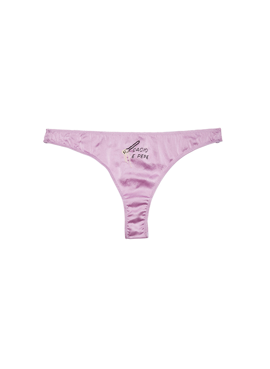 Spring lavender - Cacio e Pepe Luxe Thong | Fleur du Mal