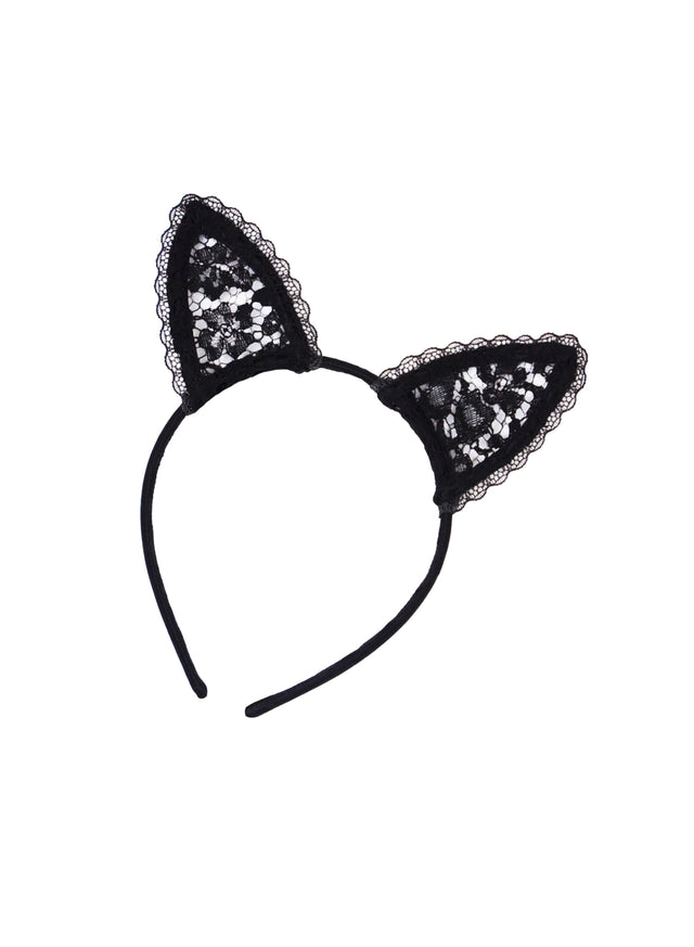 Black - Lace Cat Ears | Fleur du Mal