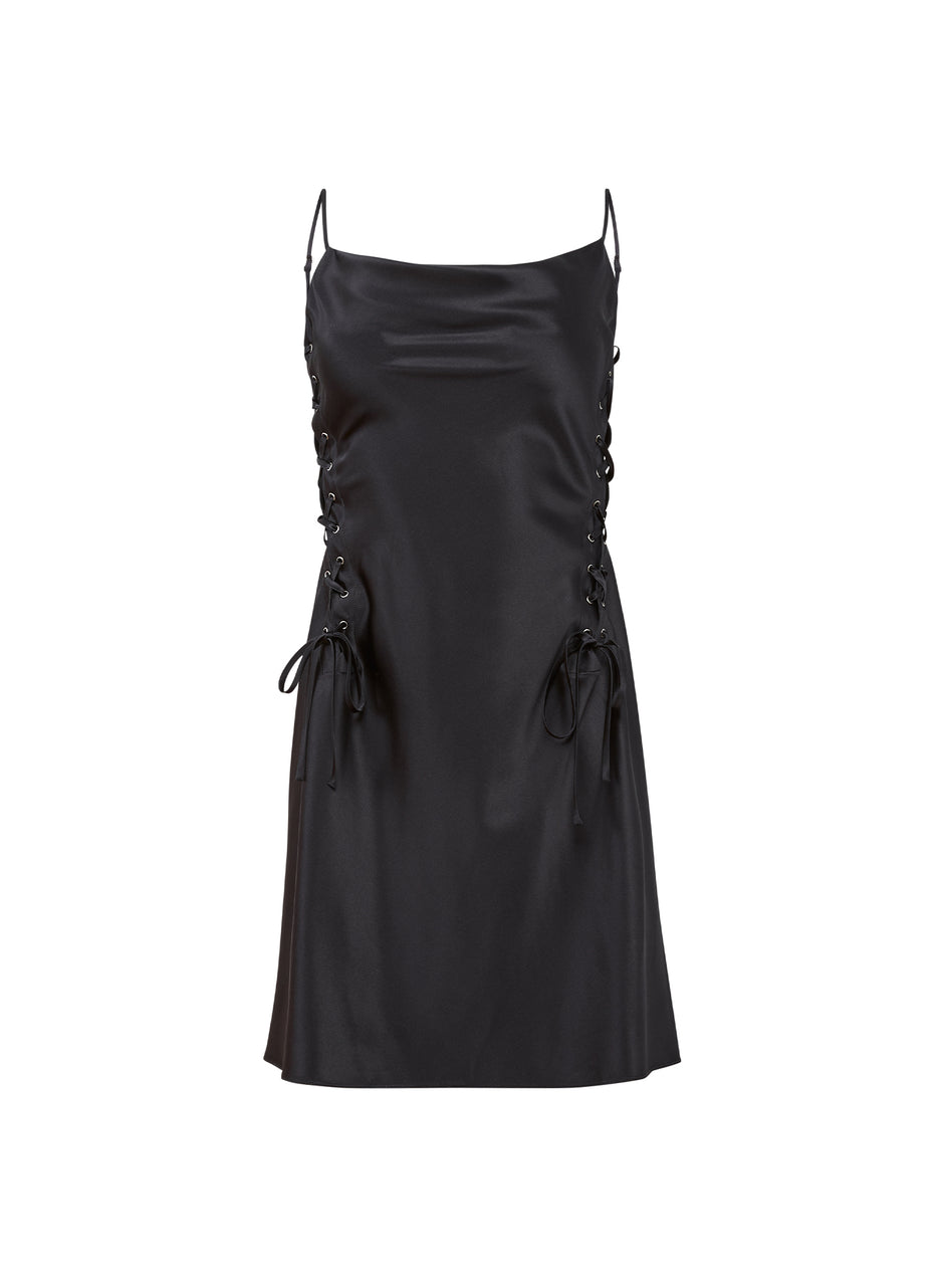 Black Ella Mini Dress | Fleur du Mal Black Ella Mini Dress | Fleur du Mal