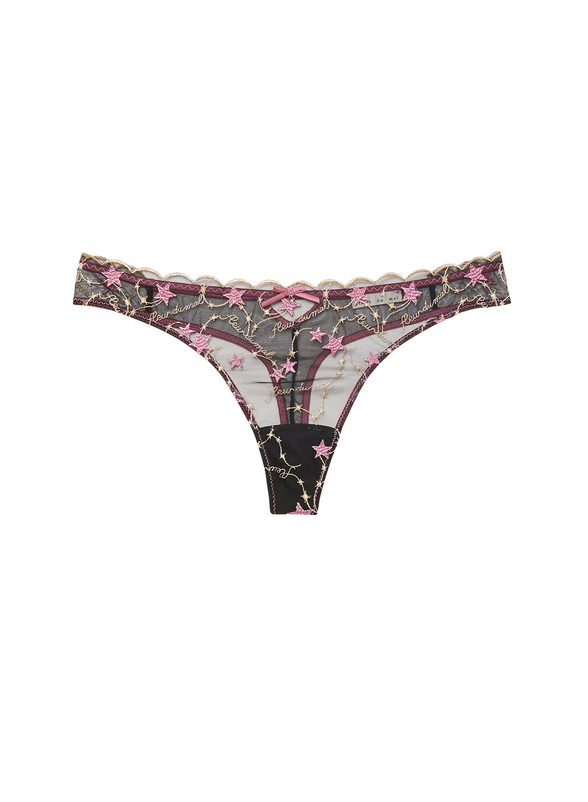 Étoile Embroidery Thong-flat