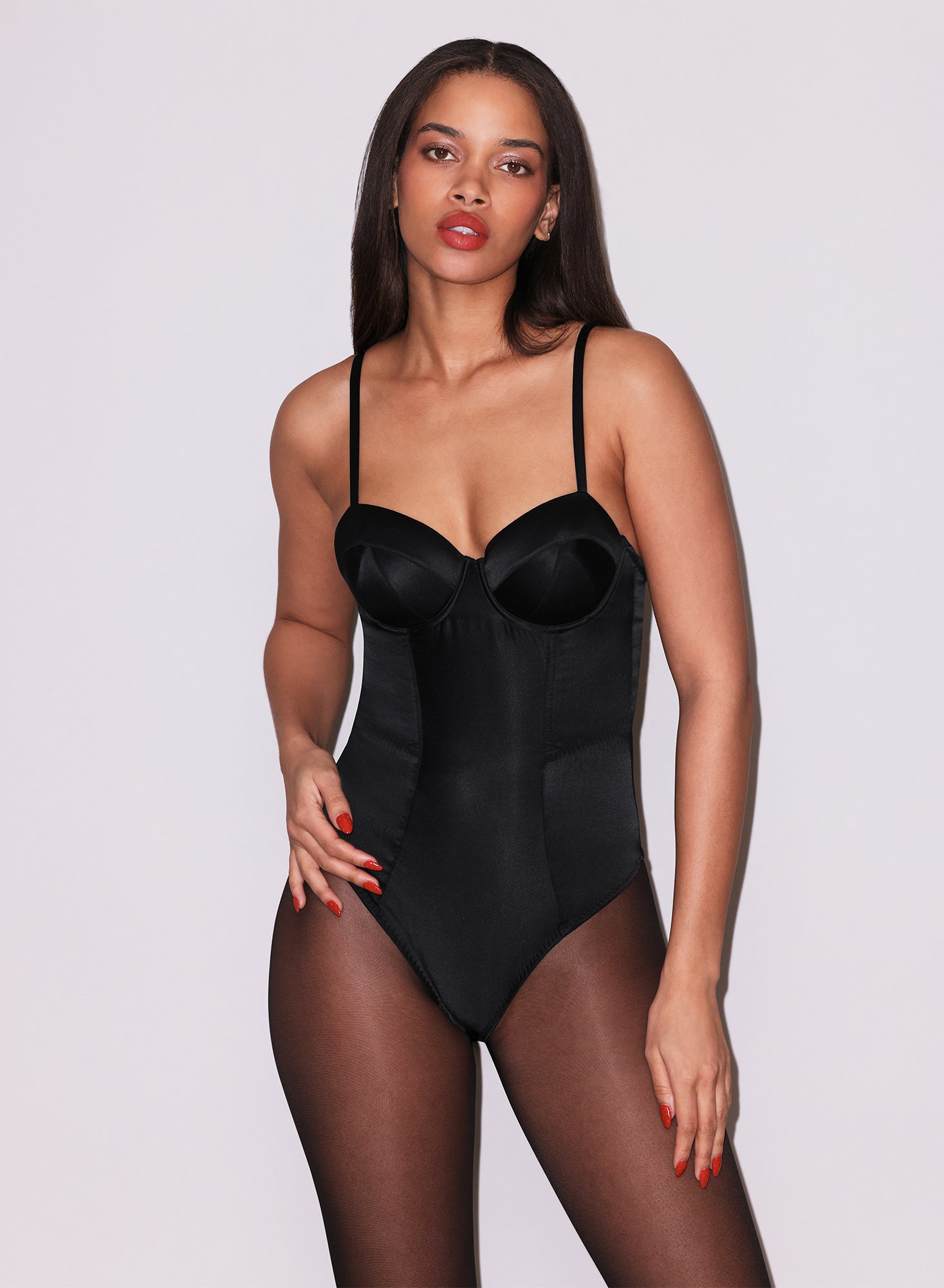 satin bullet bodysuit