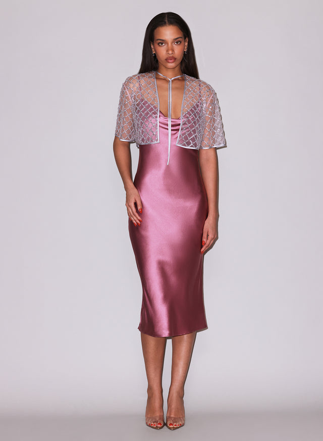 Silver - Embellished Cape | Fleur du Mal