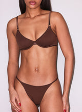 Le Stretch Micro V-String-cocoa-fleur du mal