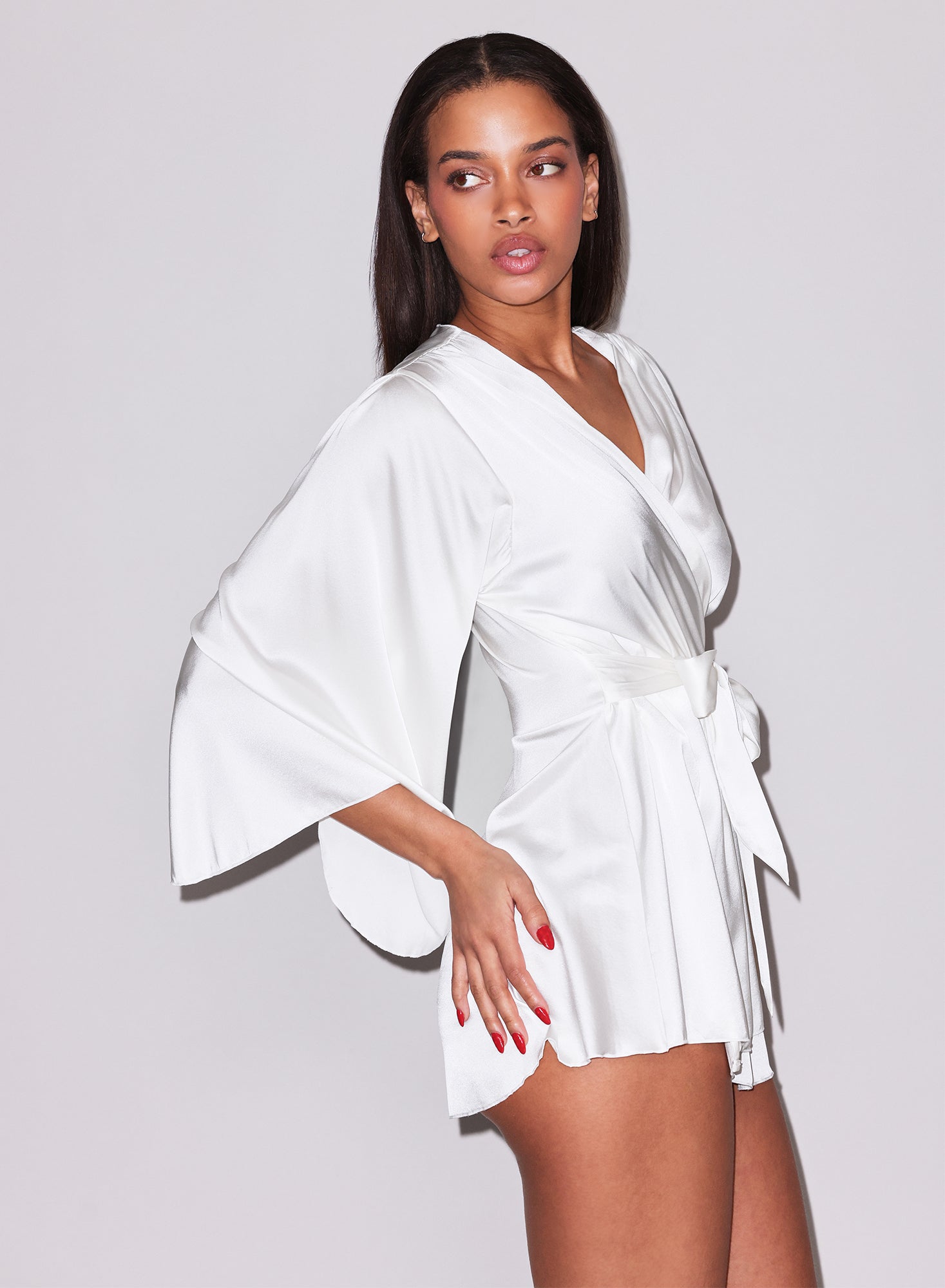 Angel Sleeve Robe-ivory-Fleur du Mal