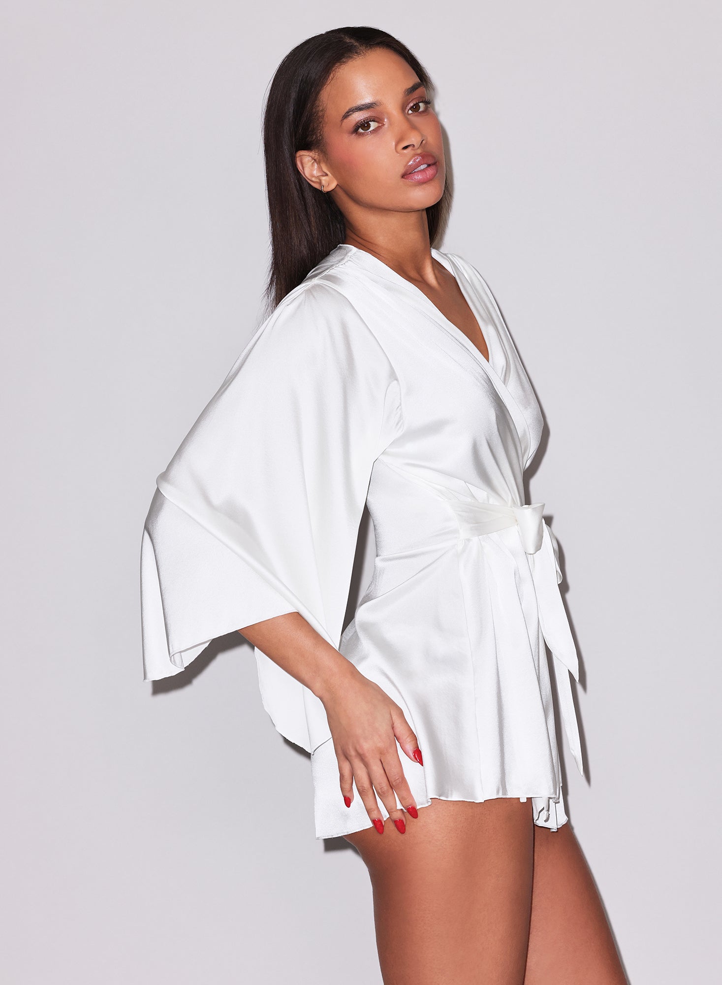 Angel Sleeve Robe-ivory- Fleur du Mal