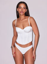 Charlotte Lace Thong in ivory- fleur du mal