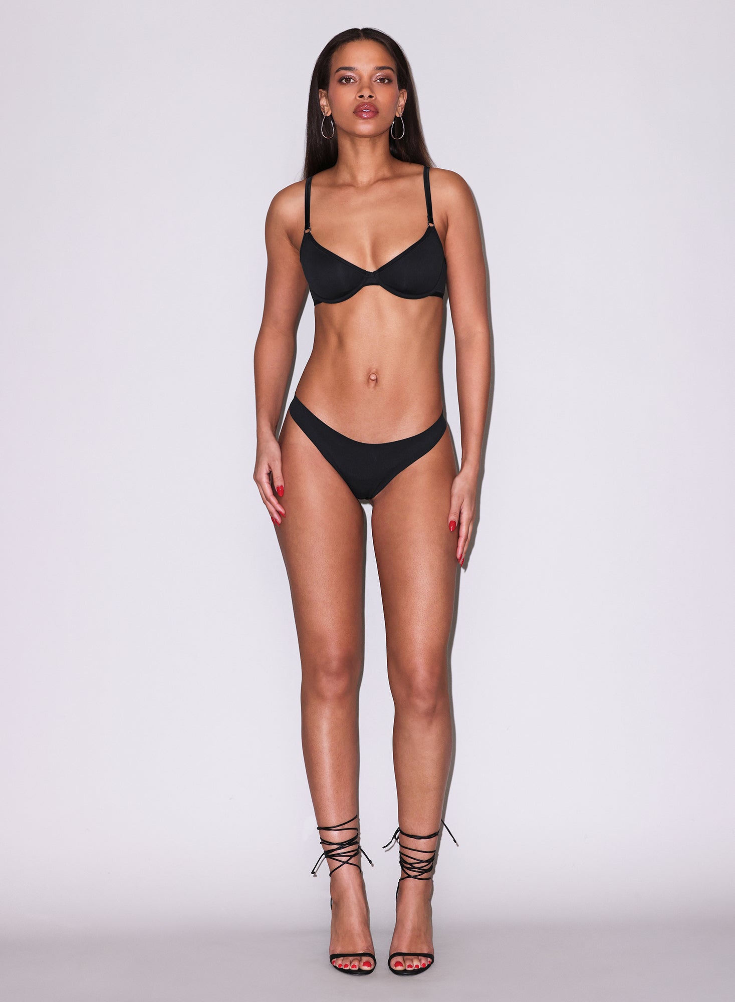 Le Stretch Micro Demi Bra- Black- Fleur du Mal