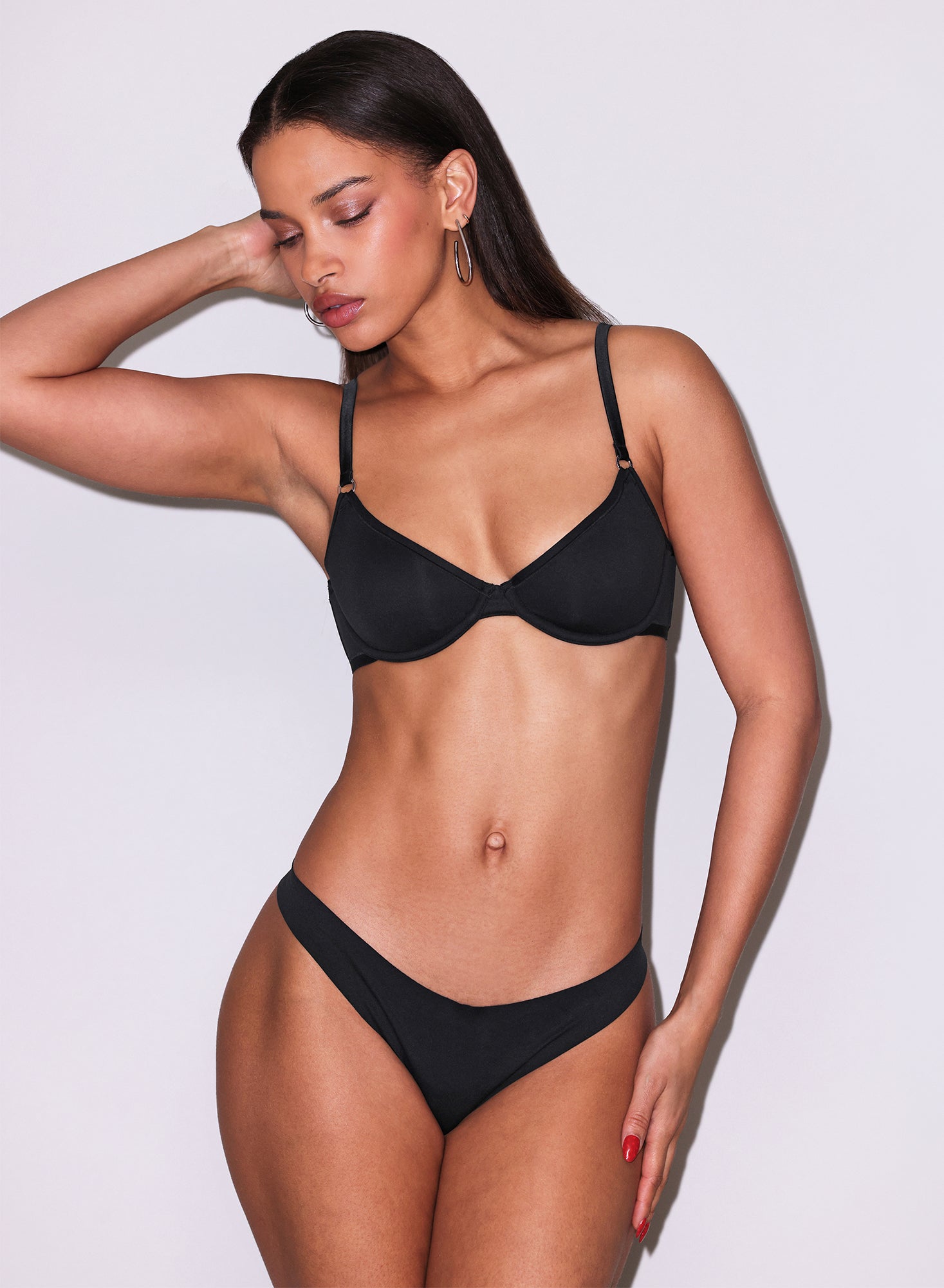 Le Stretch Micro Demi Bra- Black- Fleur du Mal