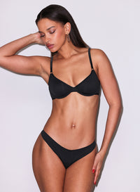 Le Stretch Micro Demi Bra- Black- Fleur du Mal