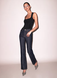 Organic Cotton Bodysuit & Rider Jeans-flat