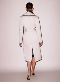 Twill Trench coat back view