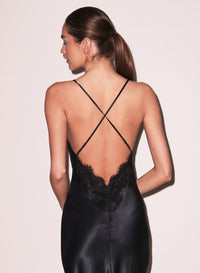 Open Back Maxi Slip Dress