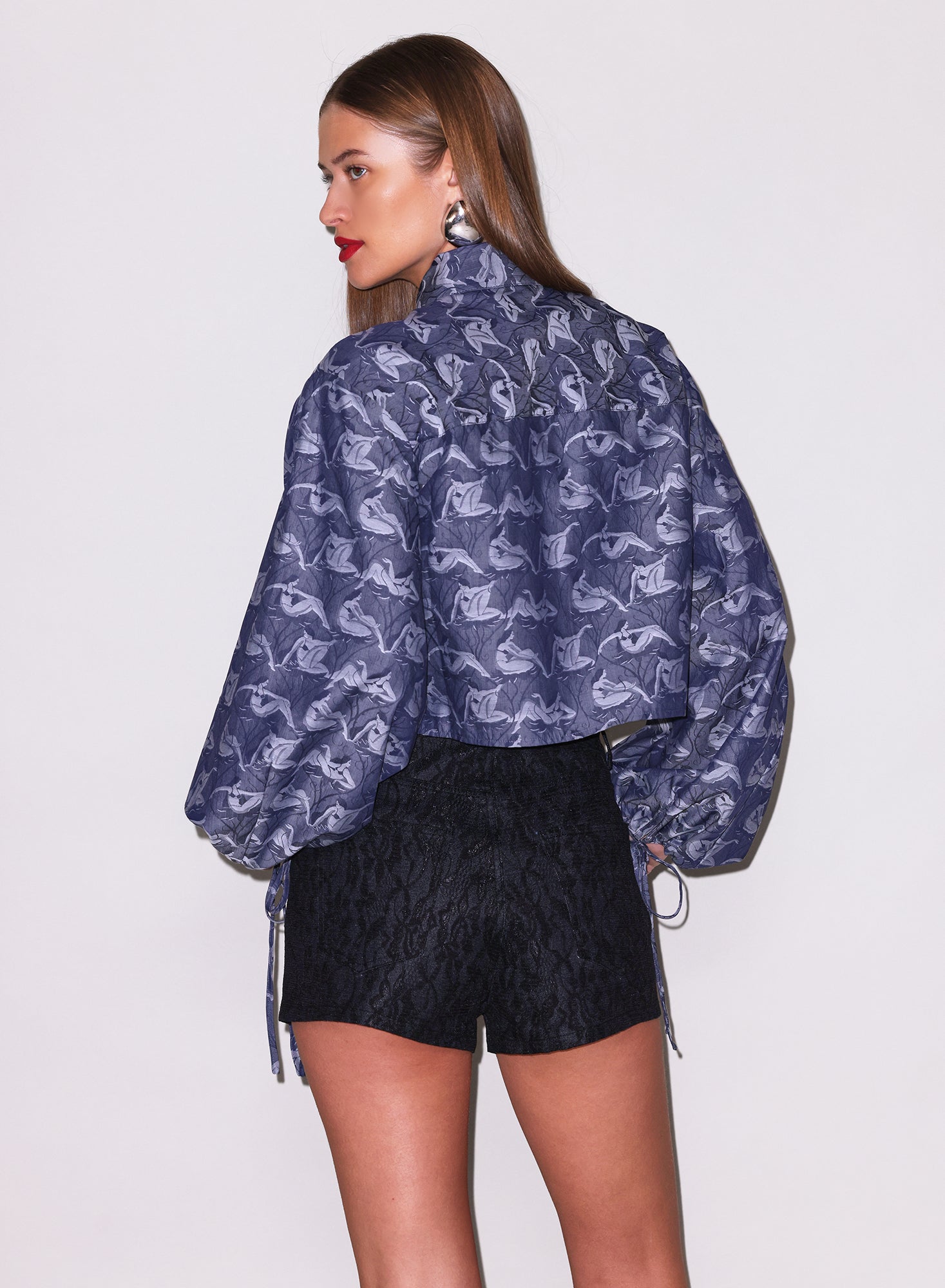 Fleur Muse Jacquard Shirt-back