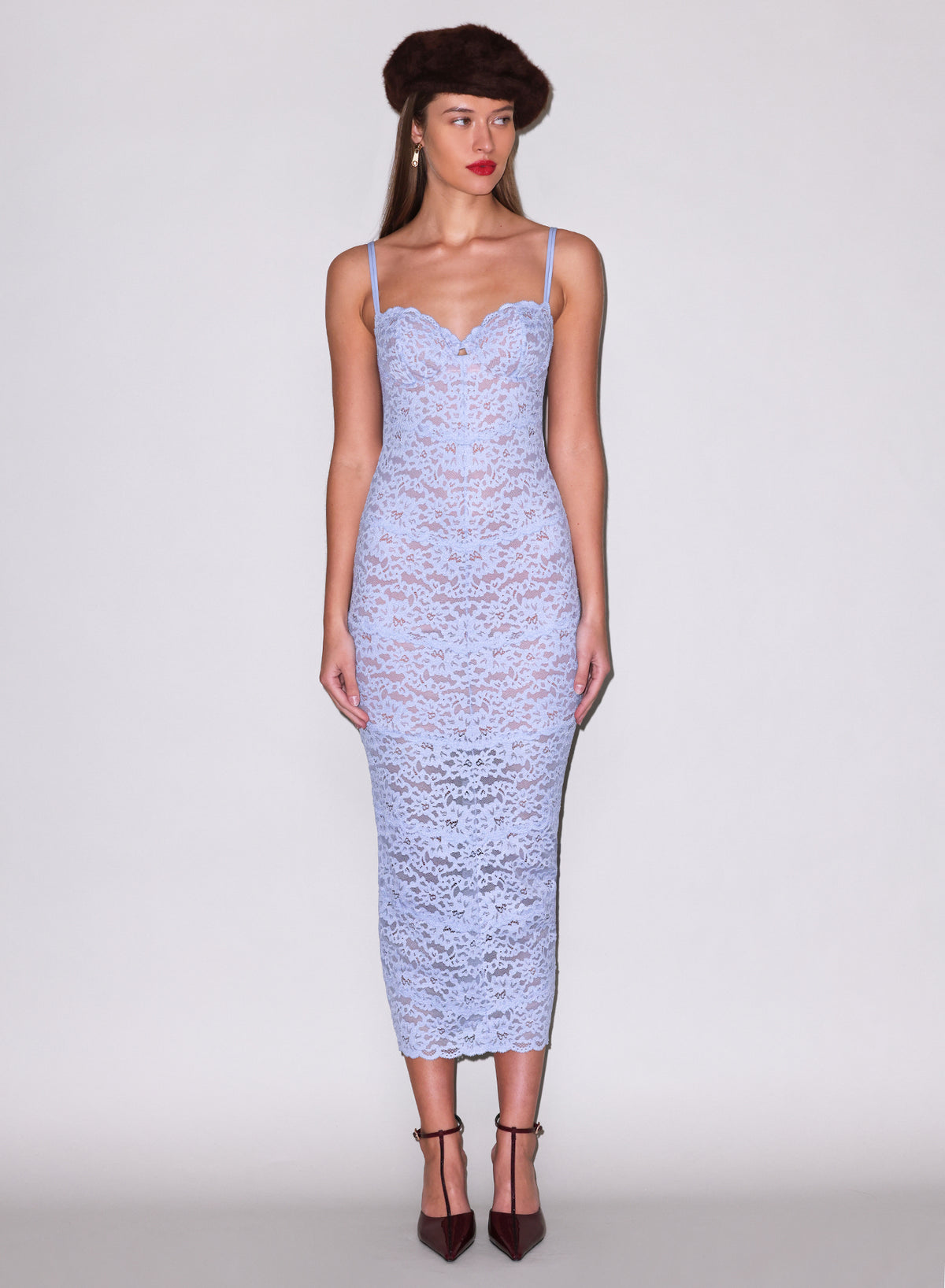 Charlotte Lace Dress-Wisteria- Blue- Fleur du Mal