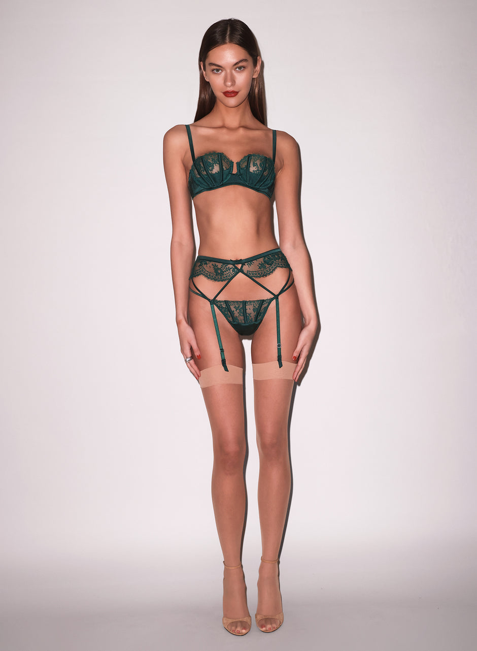 Evergreen - Frankie Lace V-String | Fleur du Mal