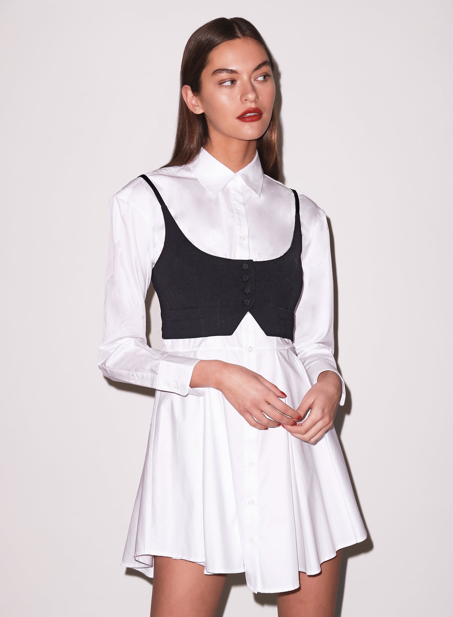 Black Maxwell Cropped Vest | Fleur du Mal