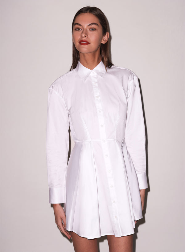 White - Zoe Shirt Dress | Fleur du Mal