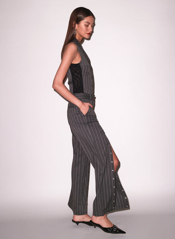 Dark grey pinstripe - Maxwell Undo Me Pant | Fleur du Mal