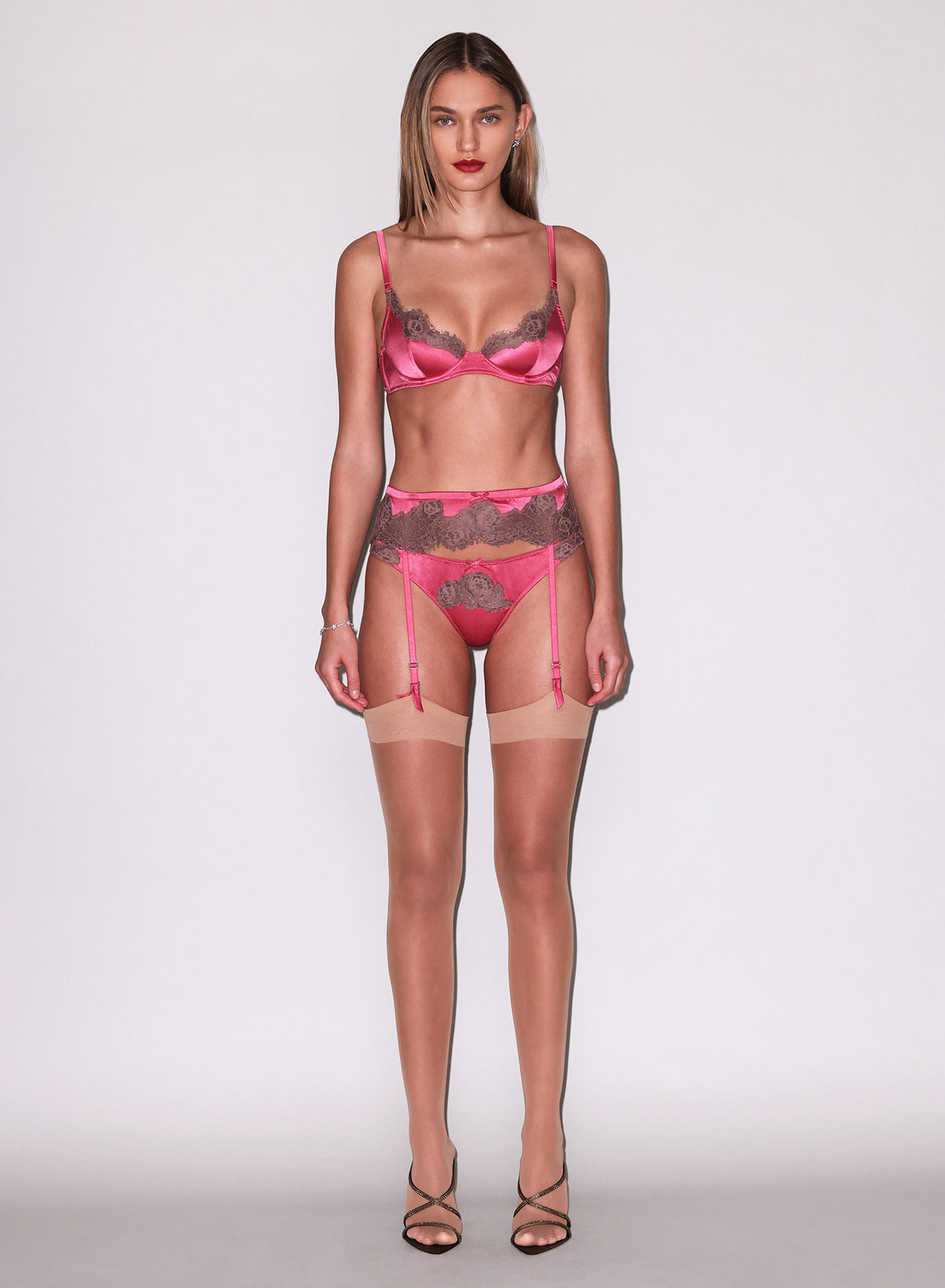 Juliet Lace Fraise Set-Fleur du Mal