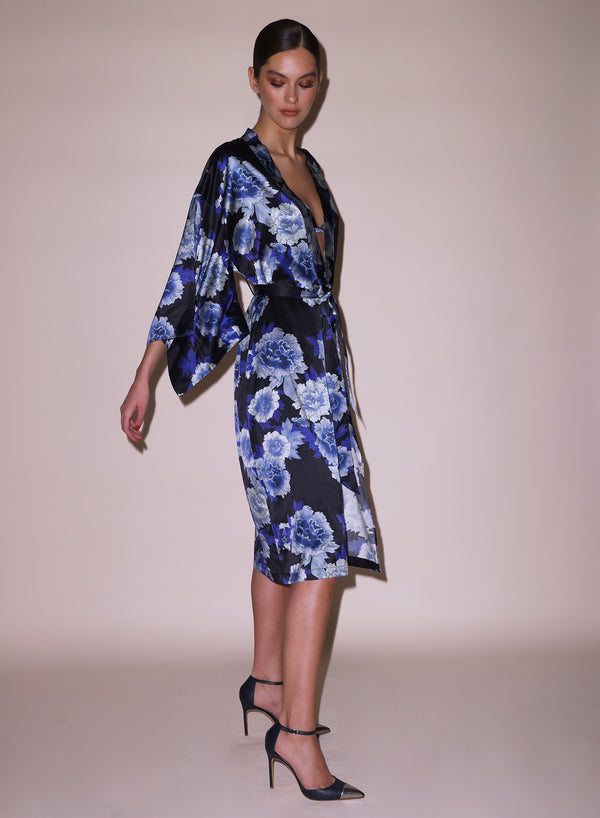 Tokyo rose - Unisex Silk Kimono | Fleur du Mal