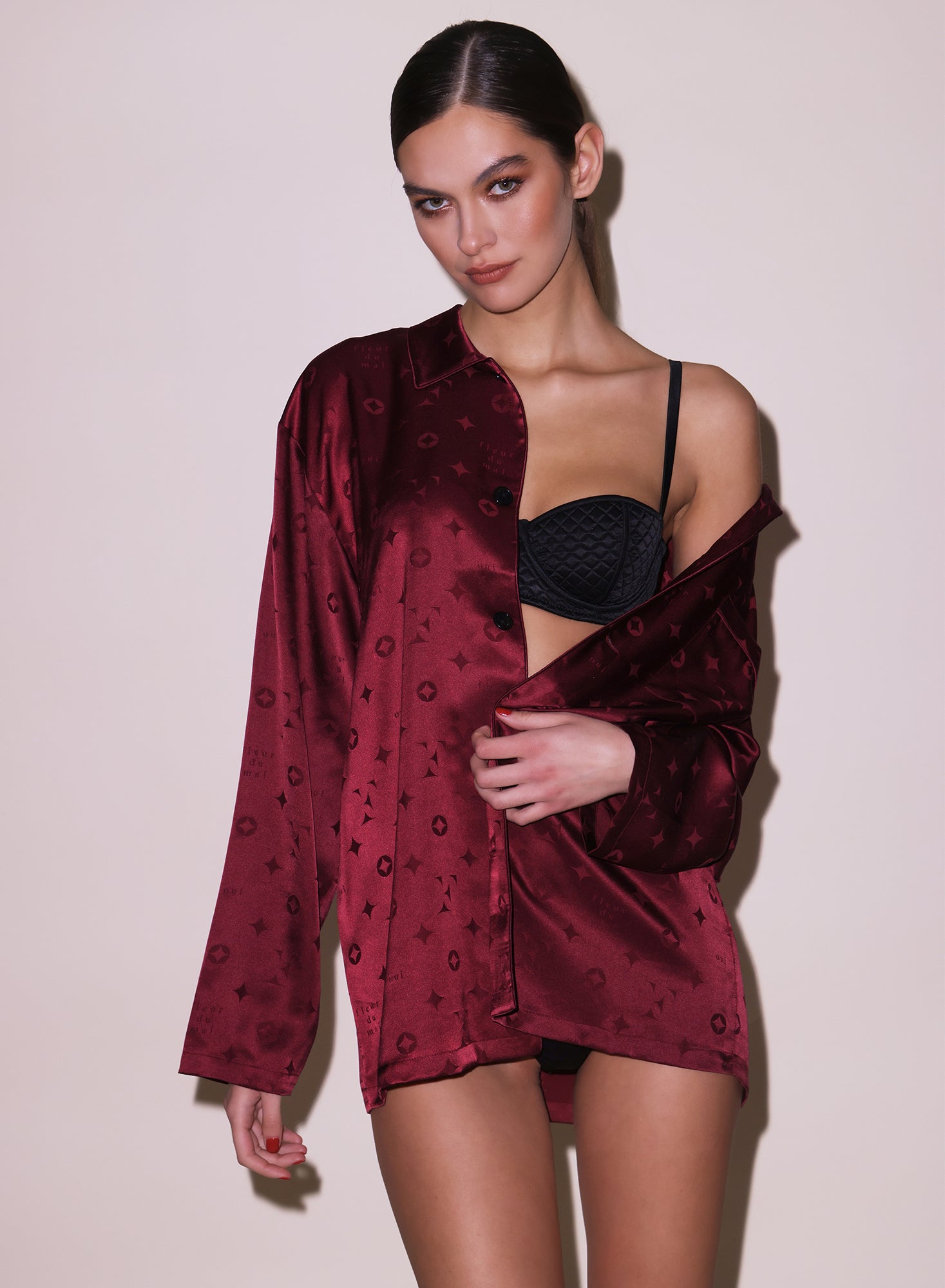 barolo-silk-jacquard-pj-set fleur du mal