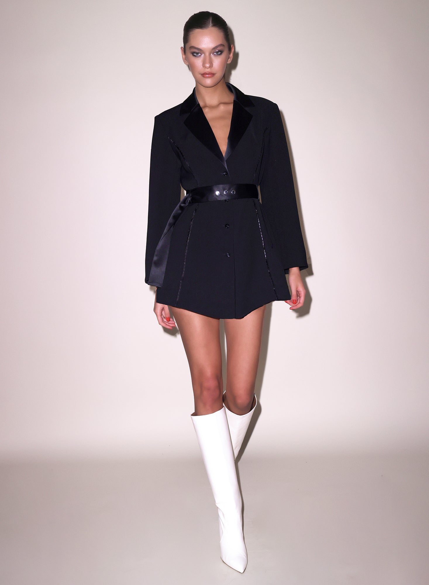 Fleur du Mal Tuxedo Mini Dress Fleur du Mal Tuxedo Mini Dress