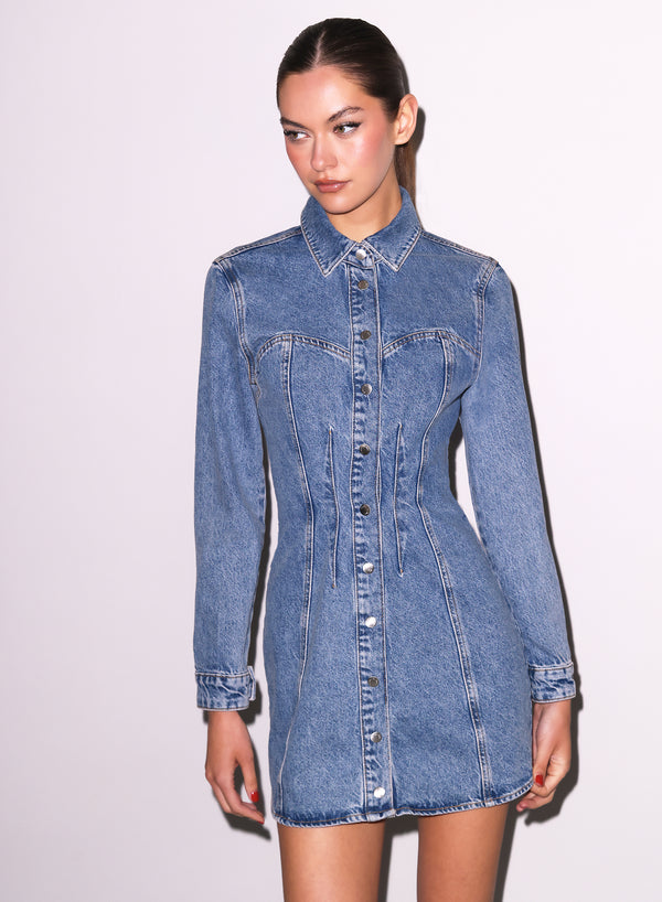 blue jean t shirt dress Acid Denim Blue Denim Shirt Dress