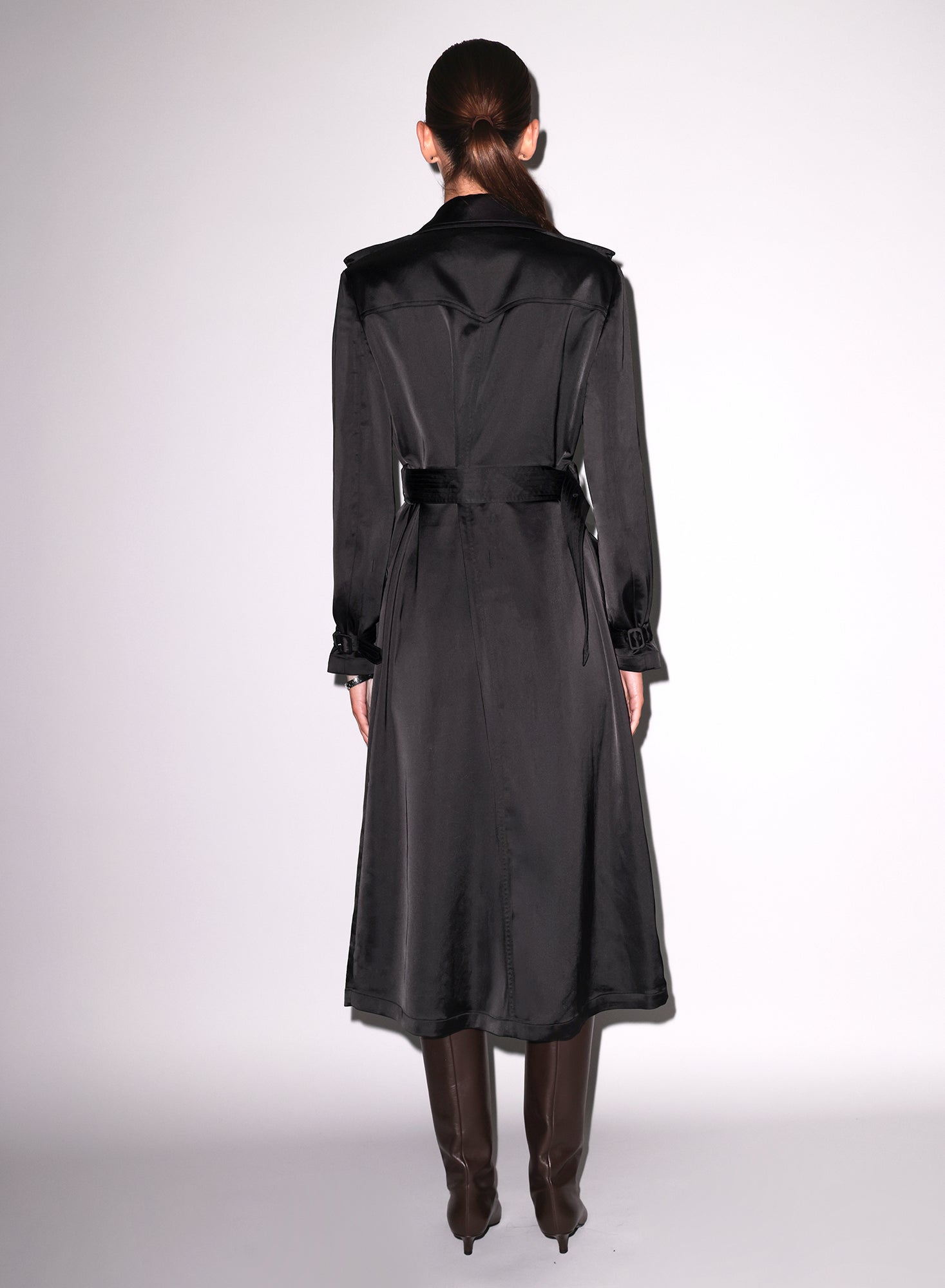Luxe Trench Coat- black- fleur du mal