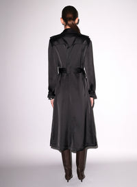 Luxe Trench Coat- black- fleur du mal