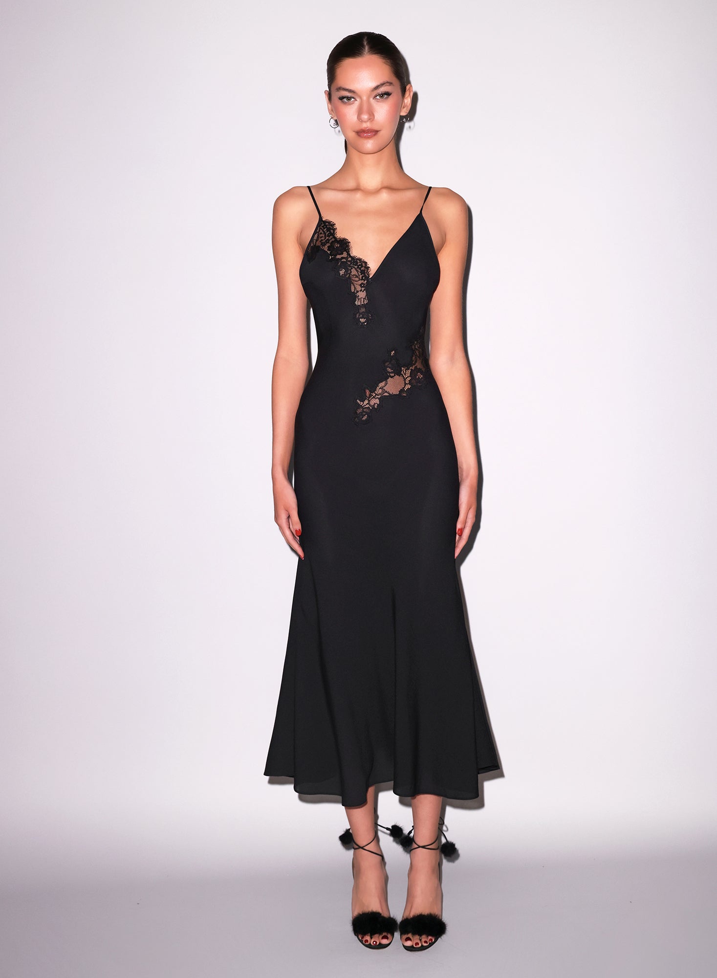 Vivienne Maxi Dress in black- Fleur du Mal